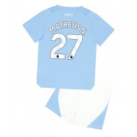 Manchester City Matheus Nunes #27 Domáci Detský futbalový dres 2023-24 Krátky Rukáv (+ trenírky)